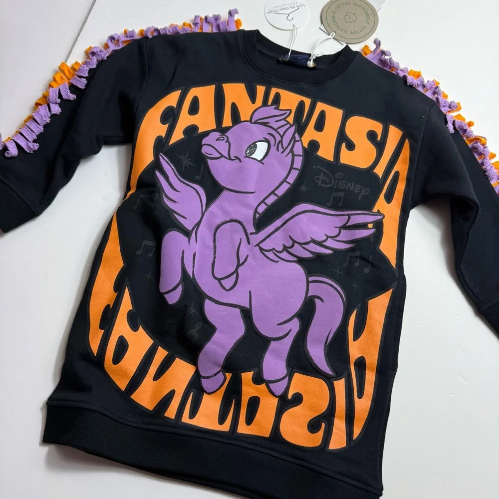 New! Stella McCartney Disney Fantasia sweatshirt dress